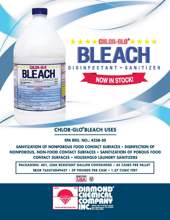 Chlo-Glo Germicidal Bleach 4/Gal